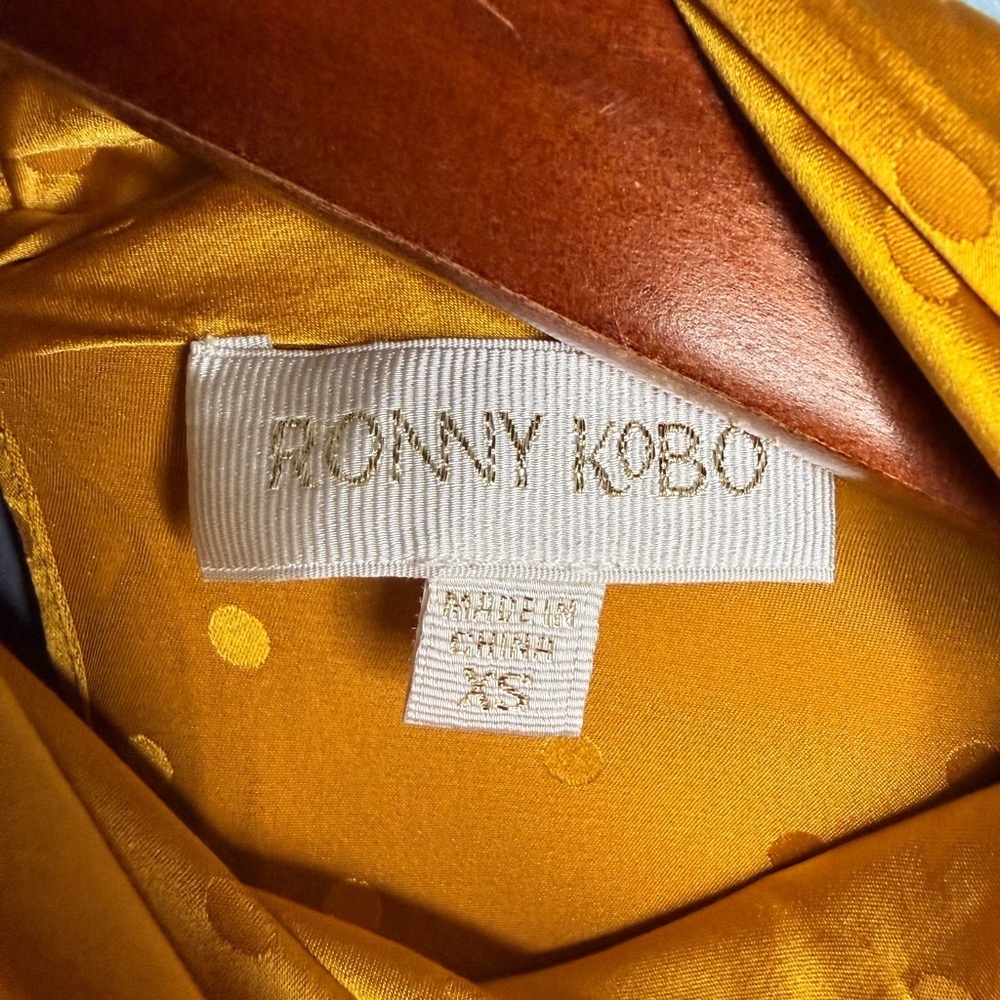 Ronny Kobo Collection $498 Retail Blake Asymmetrical Silk Blend Dress | Size XS - Picture 4 of 7